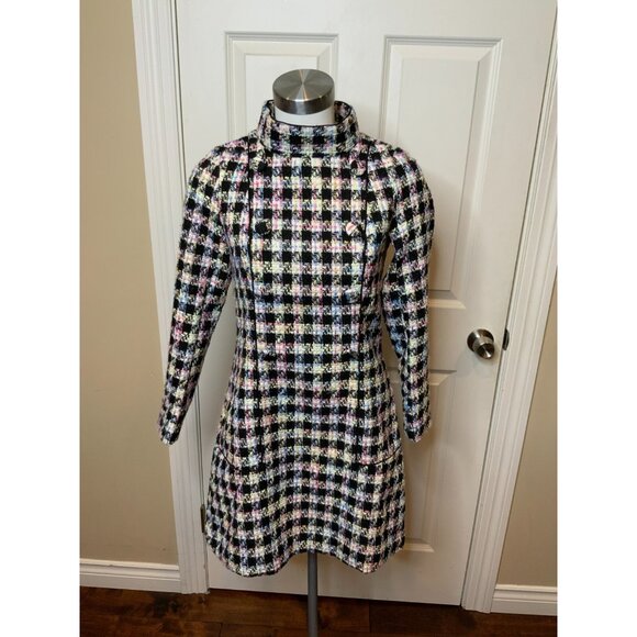 Tuckernuck Prismatic Tweed Radziwill Dress Black , Size XXS NWT $298 - Picture 7 of 13